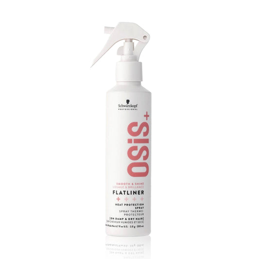 Spray Protector Térmico Schwarzkopf OSiS+ Flatliner Resistente y Acondicionador del Cabello