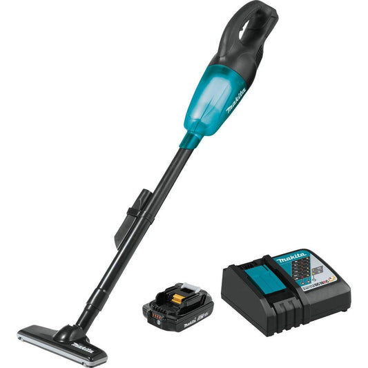Makita XLC02R1B - Kit de aspiración inalámbrico Compacto LXT de Iones de Litio (2.0Ah)