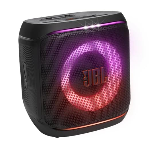 JBL PartyBox Encore 2da Gen con Micrófono, Bocina Portátil Bluetooth con 2 Micrófonos Inalámbricos, Luces LED, Karaoke, Apto para Uso En Exteriores Bluetooth