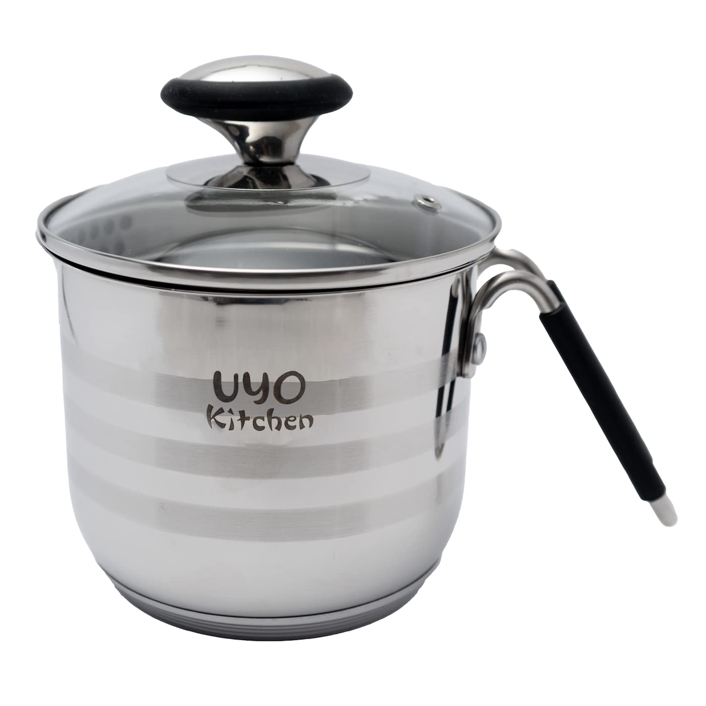 Bateria de Cocina Acero Inoxidable 9 Pzas Negro