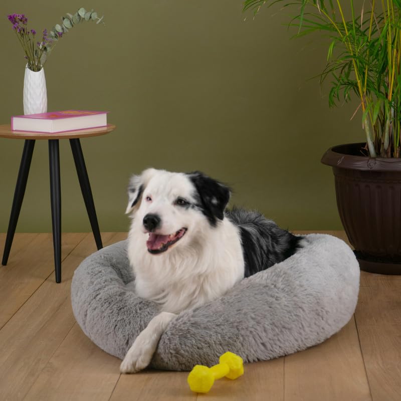 Cama para Perro Hills Gris Tipo Dona Anti Estrés Large