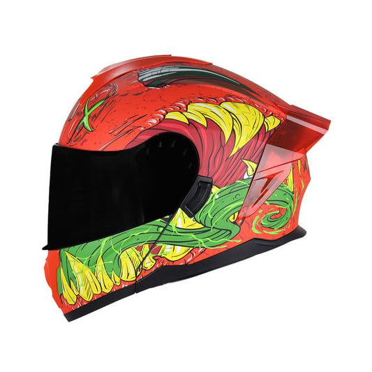 Casco Para Moto Integral BOSTON - Casco Motocicleta Marca EDGE - Visor Doble ANTIVAHO - Cascos Para Motos Certificados Dot Moto - Accesorios Para Moto Motocross Motocicleta Mujer Hombre Cascos De Moto