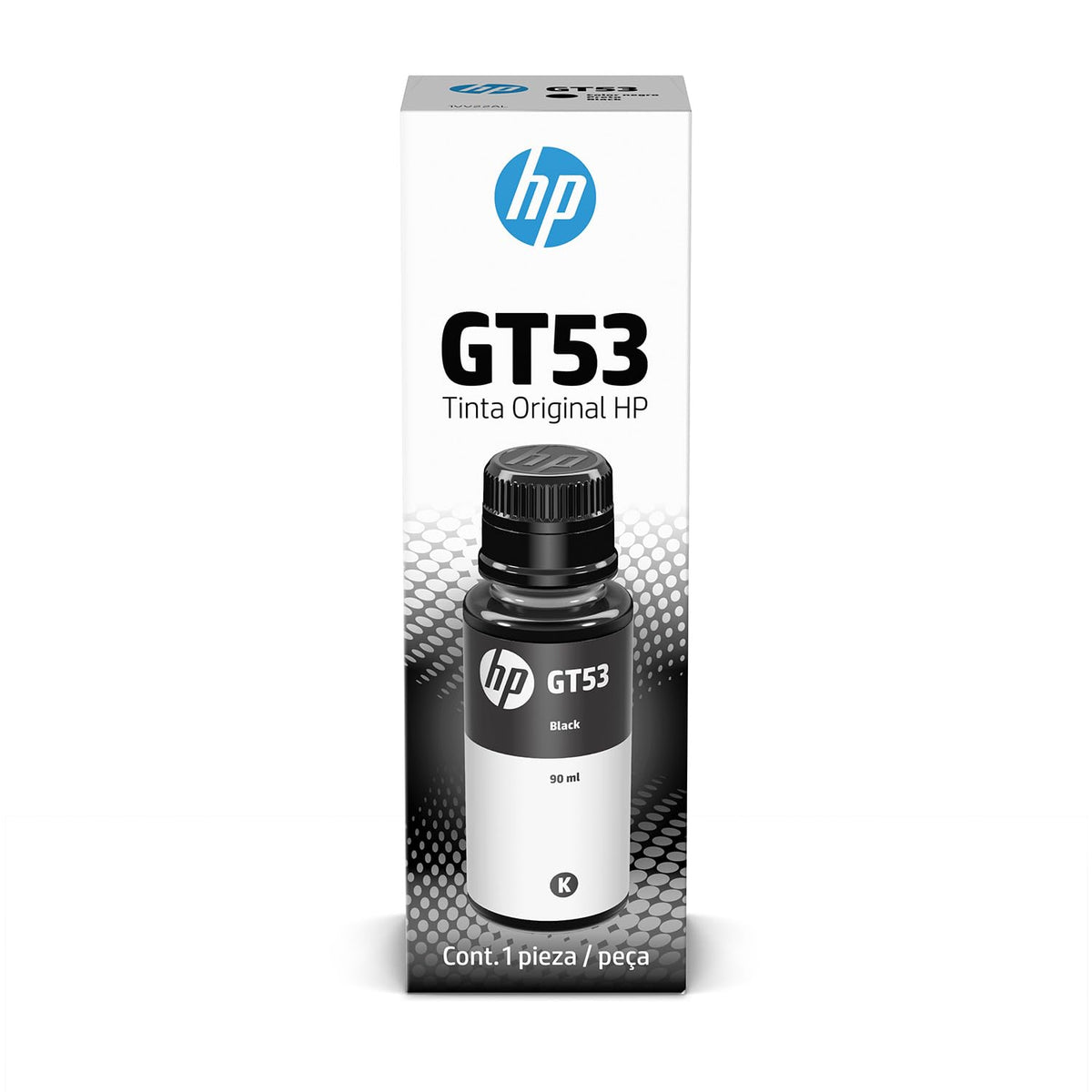 Botella de Tinta HP Negro Original GT53 para Impresoras Smart Tank y Deskjet