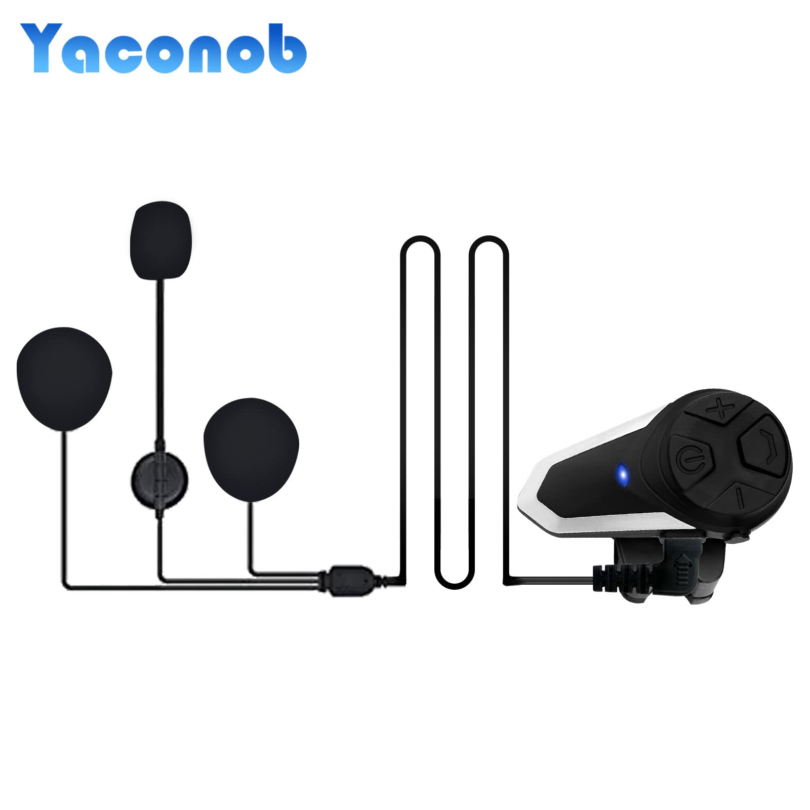 Bluetooth Communication Systems BT-S3 - Auriculares de diadema para motocicleta (1000 m), Negro, 1 paquete