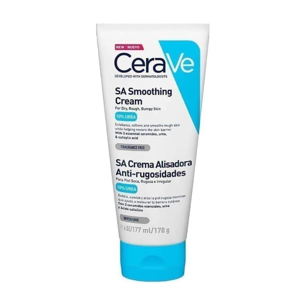 CeraVe Crema Reparadora para el Contorno de Ojos |14gr| Crema hidratante de ojos para bolsas y ojeras + Crema Alisadora AntiRugosidades |170Gr| Crema Exfoliante De Uso Corporal