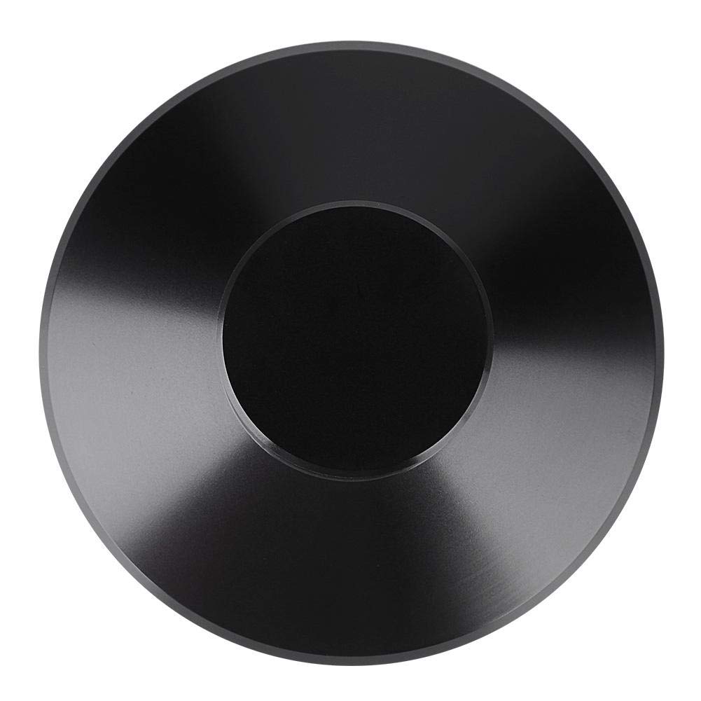 Bewinner Nuevo LP Placas Giratorias Estabilizador de Discos de Metal Peso Peso Abrazadera-Negro(Negro)