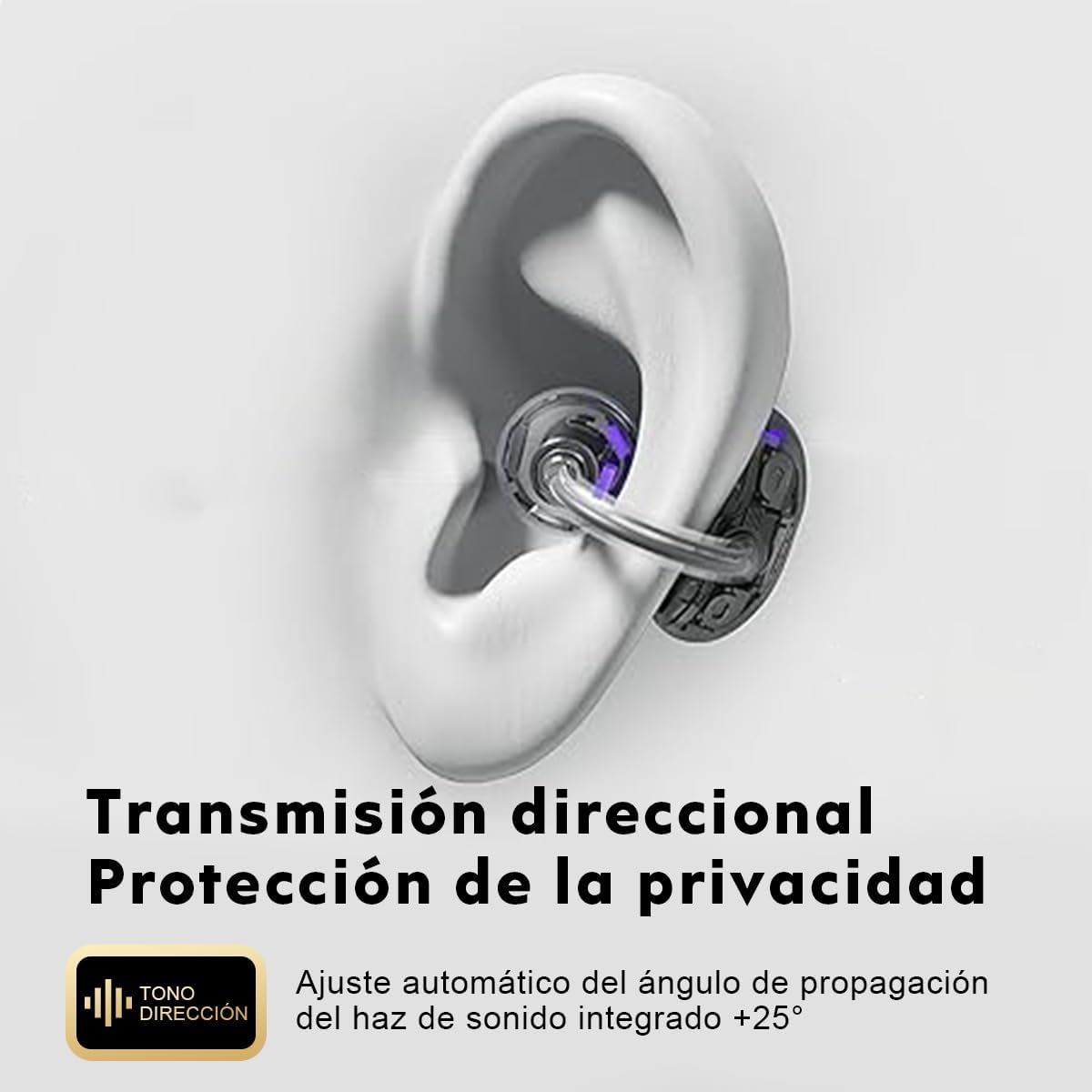 Audífonos Inalámbricos Xuuly Negro con Oído Abierto y Conexión Multipunto para Entrenamientos