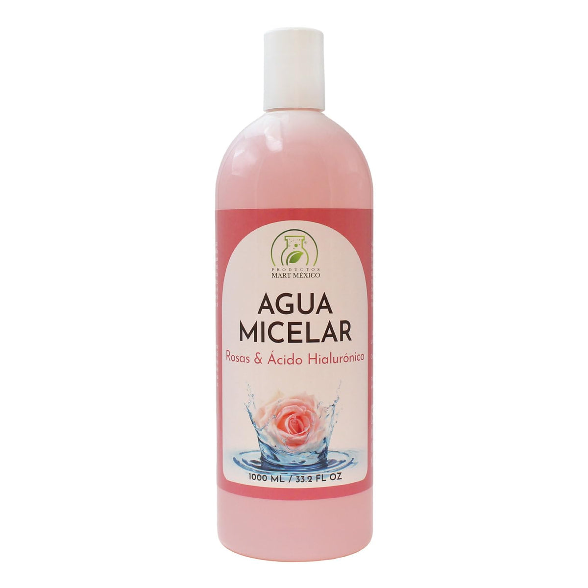 Agua Micelar De Rosas Con Ácido Hialurónico Hidratante 1 Litro