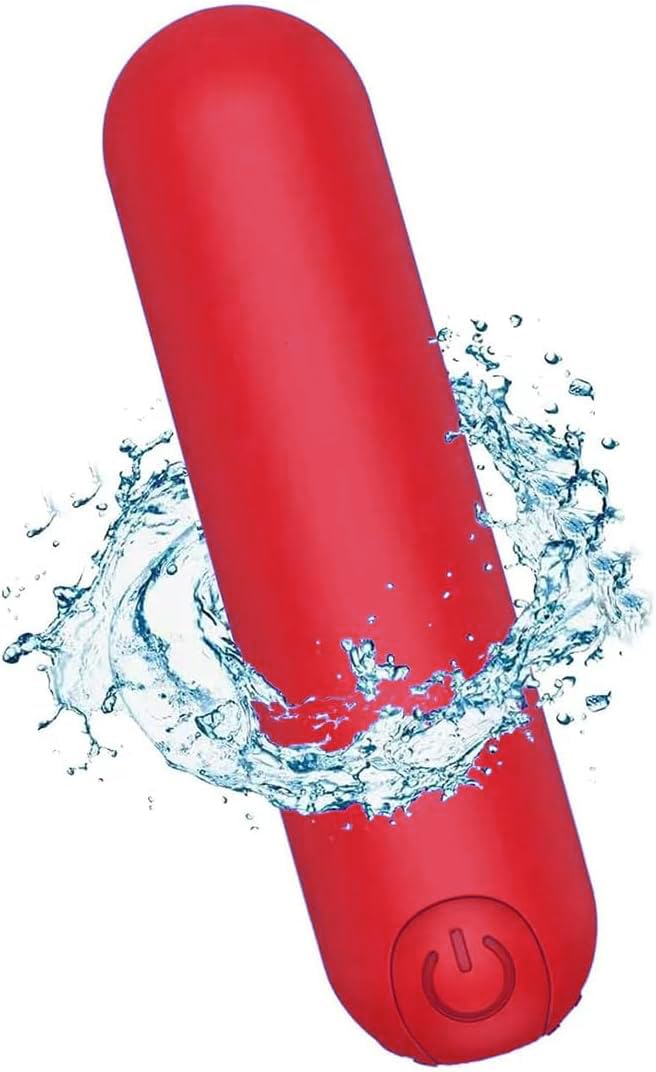 Vibrador Portátil V BLISS Rojo Certificado NOM con 10 Intensidades de Vibración para Placer Intenso y Máxima Discreción