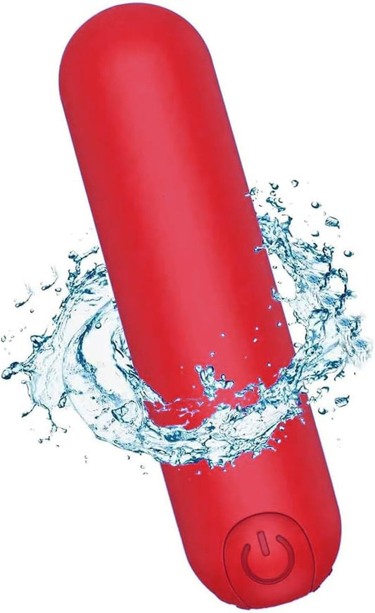 Vibrador Portátil V BLISS Rojo Certificado NOM con 10 Intensidades de Vibración para Placer Intenso y Máxima Discreción