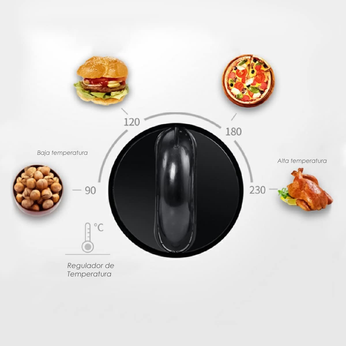 Ilios Innova Horno 3 en 1 maquina de desayuno sarten cafetera mini horno