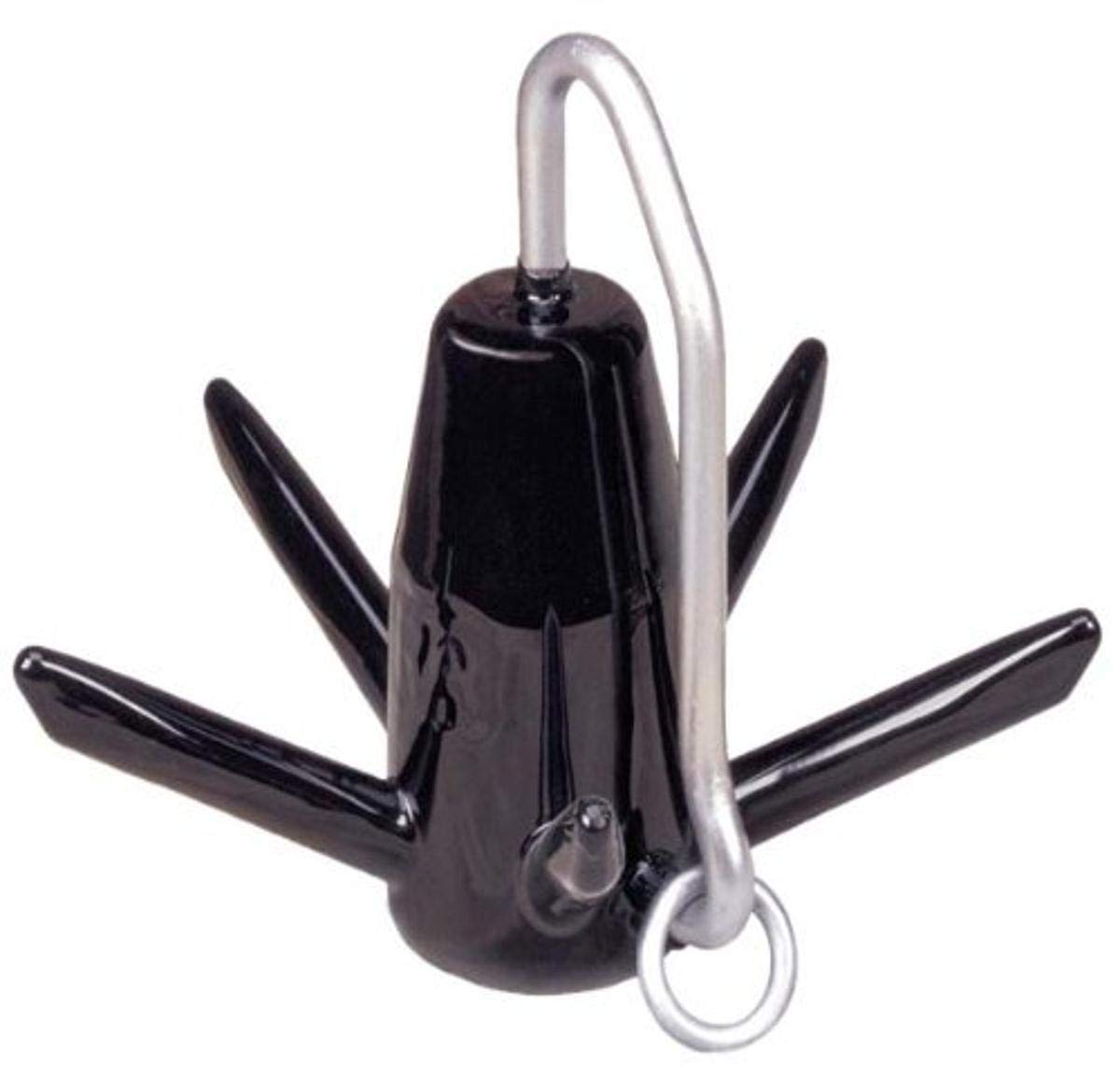 Greenfield - Ancla Original Richter, Anclaje de Barco con Punta recubierta de Alto Rendimiento para Todas Las Condiciones: Arena, Barro, Rocas, ríos y Lagos Múltiples (18 lbs. - para Barcos de hasta