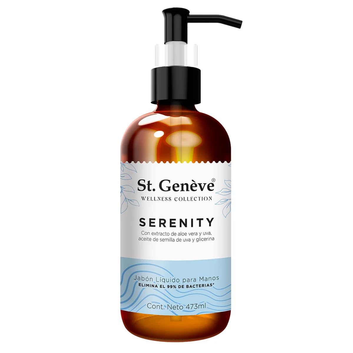 St. Genève Wellness Collection Jabón Líquido para Manos con Extractos y Esencias Pack 3 Botellas de 473 ml
