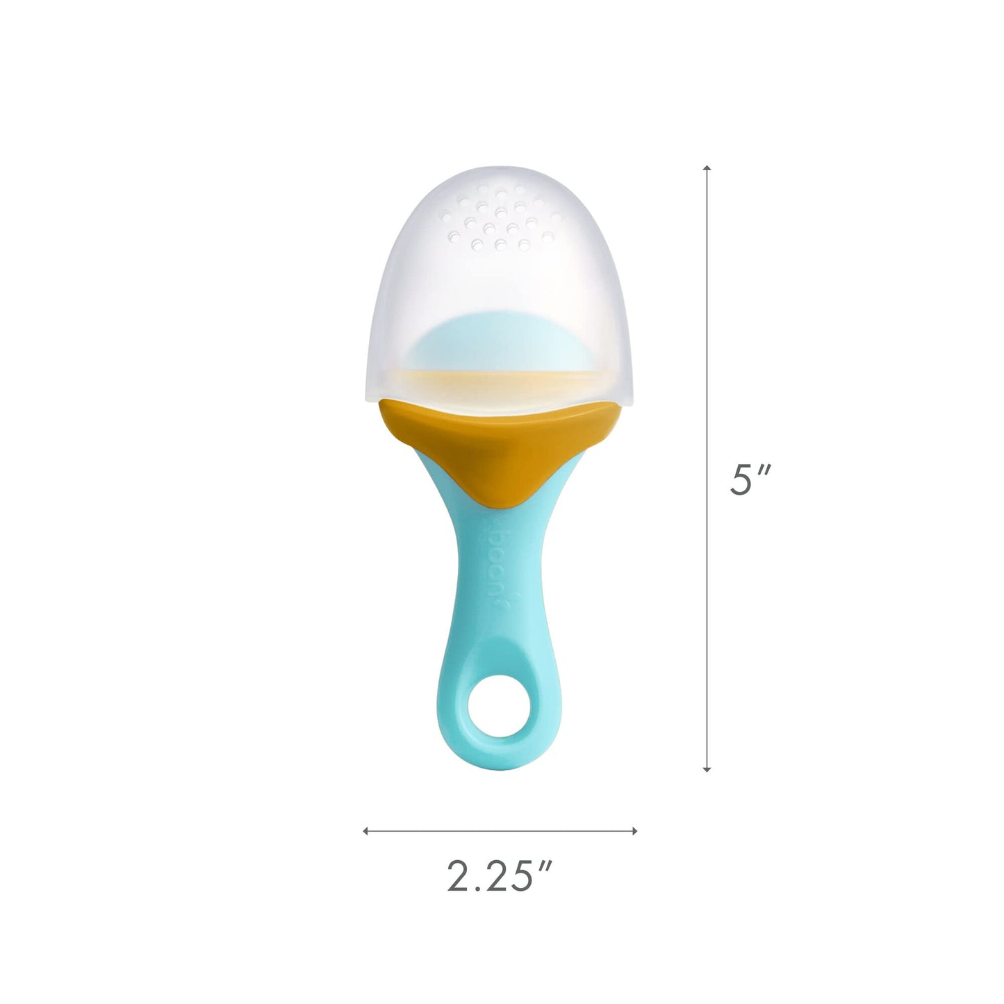 Boon Pulp - Alimentador de frutas de silicona suave para bebés - Juego de alimentación de bebé de silicona suave - Suministros de destete LED para bebés - Esenciales para la alimentación del bebé -