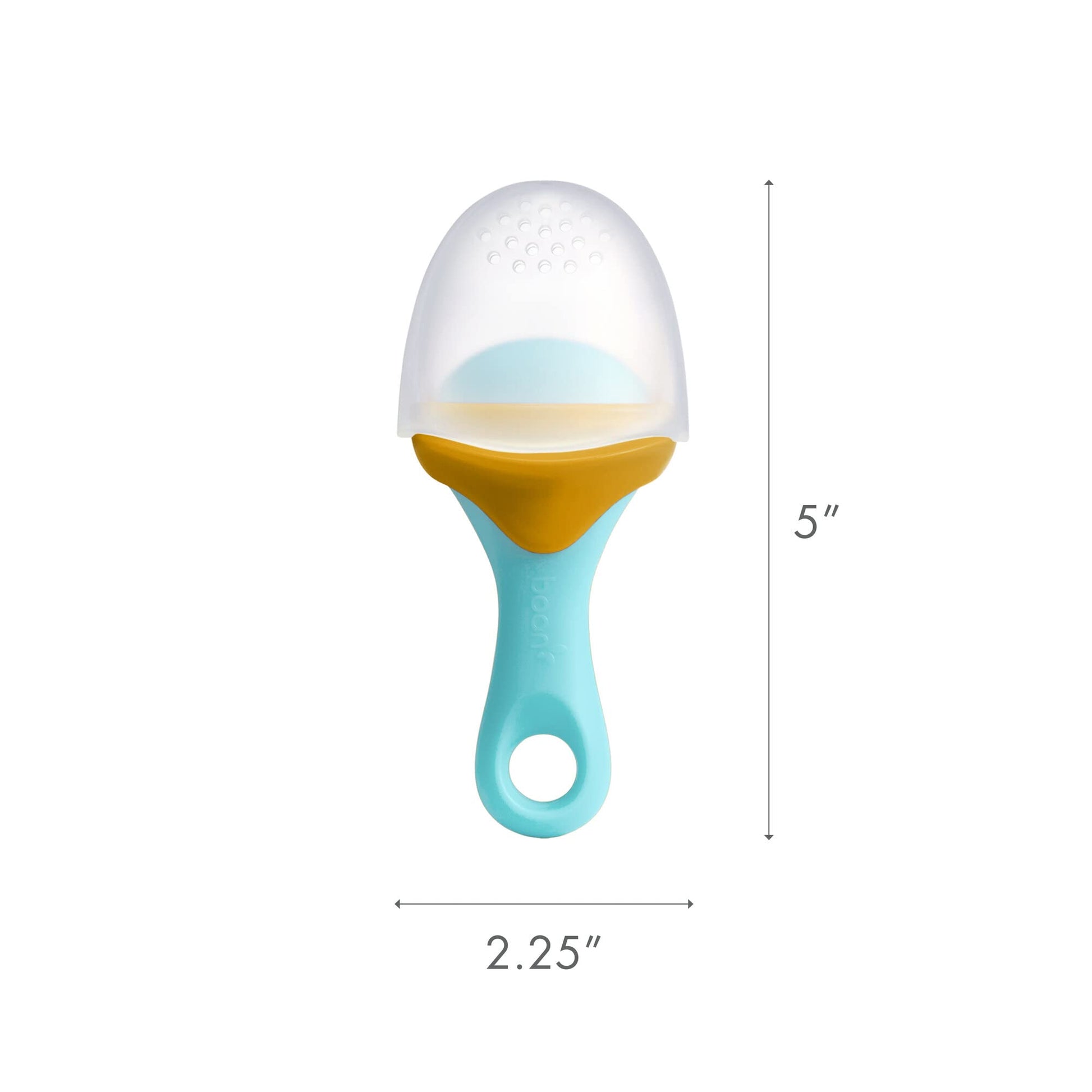 Boon Pulp - Alimentador de frutas de silicona suave para bebés - Juego de alimentación de bebé de silicona suave - Suministros de destete LED para bebés - Esenciales para la alimentación del bebé -