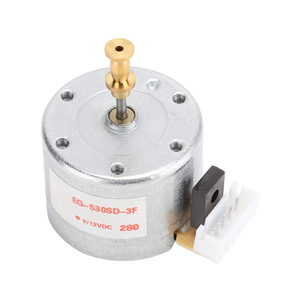 Tosuny Cepillo del Motor de tornamesa, DC 12V Cepillo de 3 velocidades Grabadora de Discos de Vinilo Motor de tornamesa Agujero de Montaje de 25 mm 78 RPM