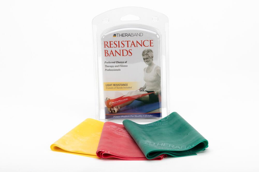 Juego de Bandas Elásticas TheraBand Látex para Ejercicios y Rehabilitación