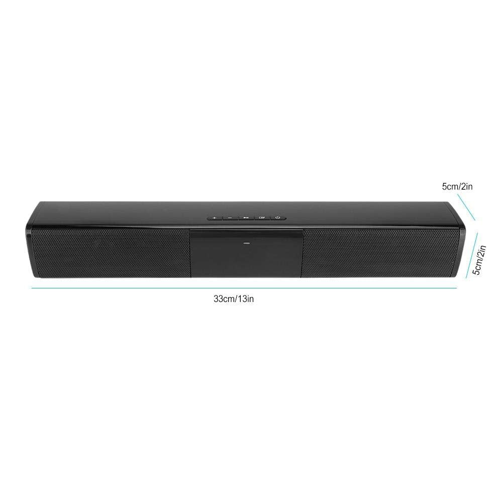 Bewinner Barra de Sonido Bluetooth 4.2/4 Altavoces/Sonido Envolvente Estéreo 3D/TV, Barras de Sonido Inalámbricas para Cine en Casa, Altavoz para TV/Celular/Tableta