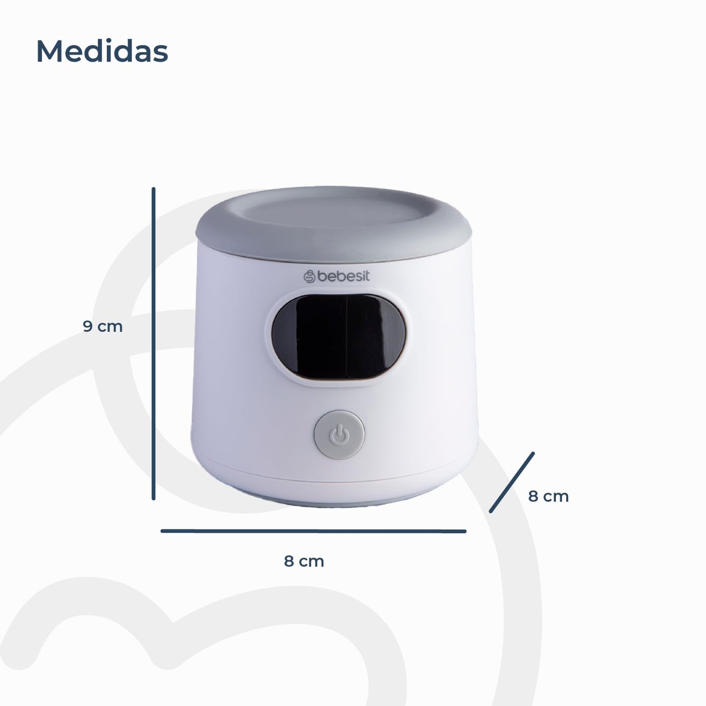 Bebesit Calentador de Biberón Portátil para Casa y Auto, Recargable con Batería de Larga Duración, Calentamiento Inteligente y Mantenimiento de Calor, Ideal para Leche Materna, con Adaptador USB y Pantalla LED de Temperatura
