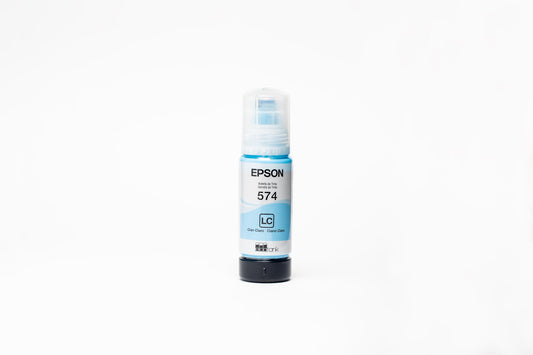 Botella de Tinta EPSON Cian Claro T574 65 mililitros para Impresora L8050