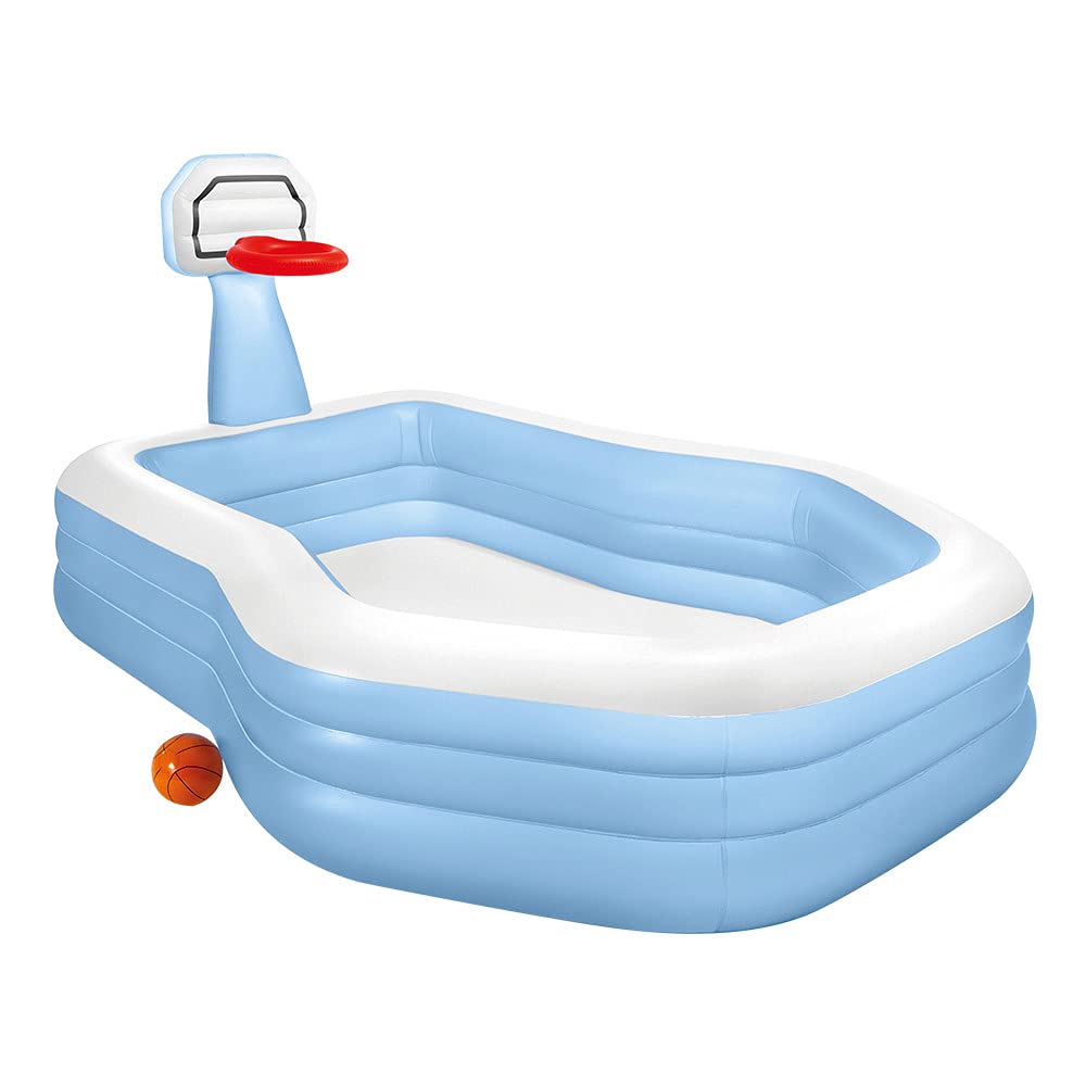 Intex Alberca Inflable Infantil con Canasta de Baloncesto y Pelota, Piscina Hinchable | 57183