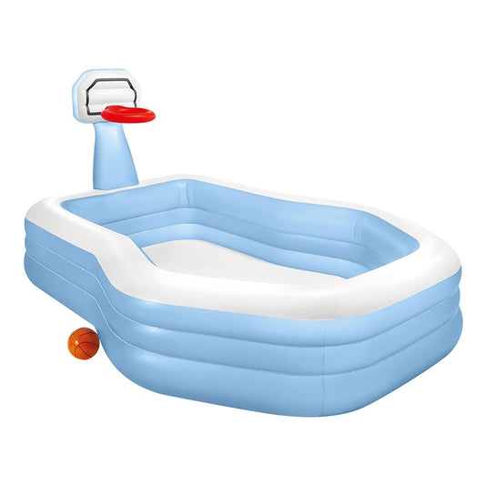 Intex Alberca Inflable Infantil con Canasta de Baloncesto y Pelota, Piscina Hinchable | 57183