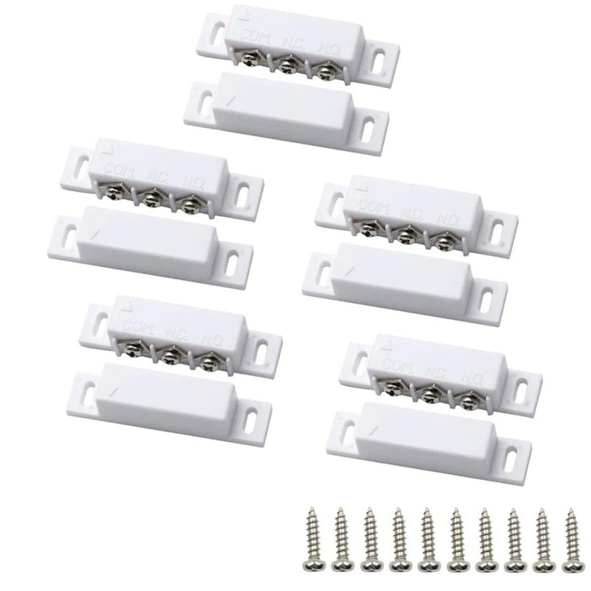 Interruptor Magnético Reed Magneti Blanco Montaje en Superficie para Seguridad en el Hogar