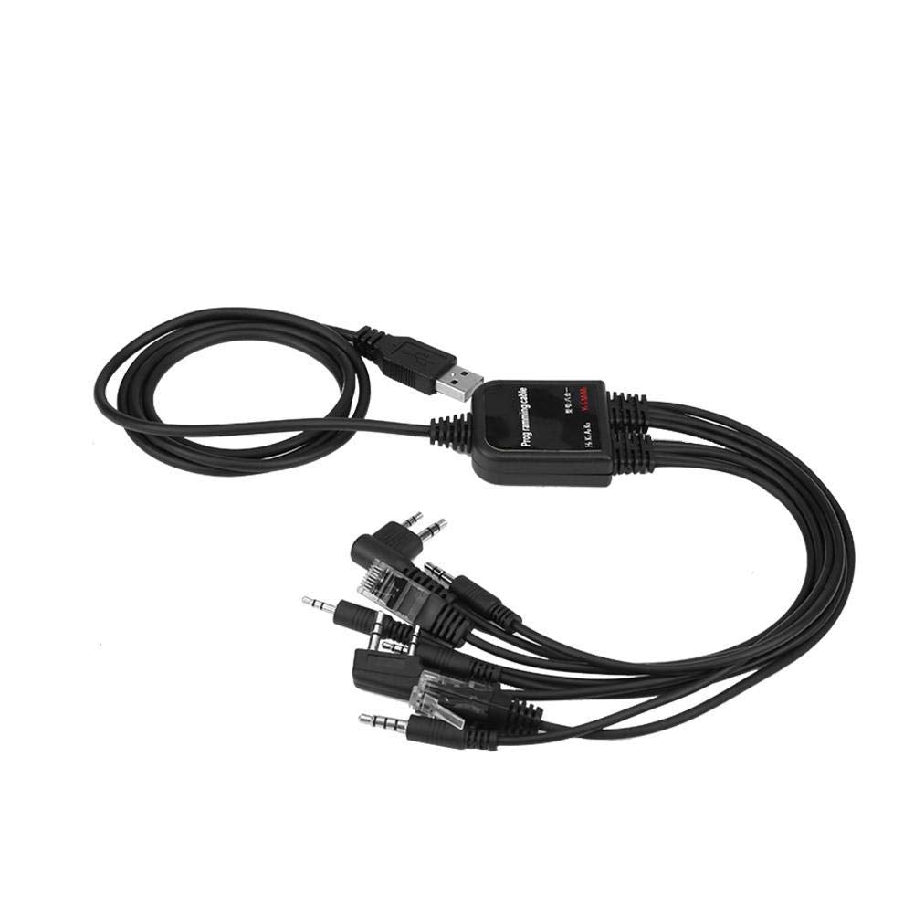 Cable de programación USB 8 en 1 para KENWOOD/QuanShengcn/Tyt/Motorola Radio