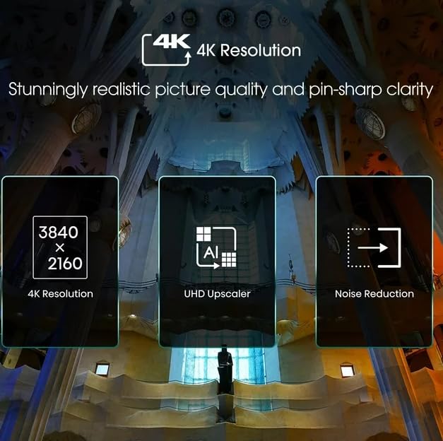 Hisense Smart TV de 70 Pulgadas Clase 4K UHD LED LCD R0ku Smart TV HDR R6 Serie Diseño sin Bisel Modo de Juego Funciona con el Asistente de Google y Alexa 70R6E4 (Reacondicionado)