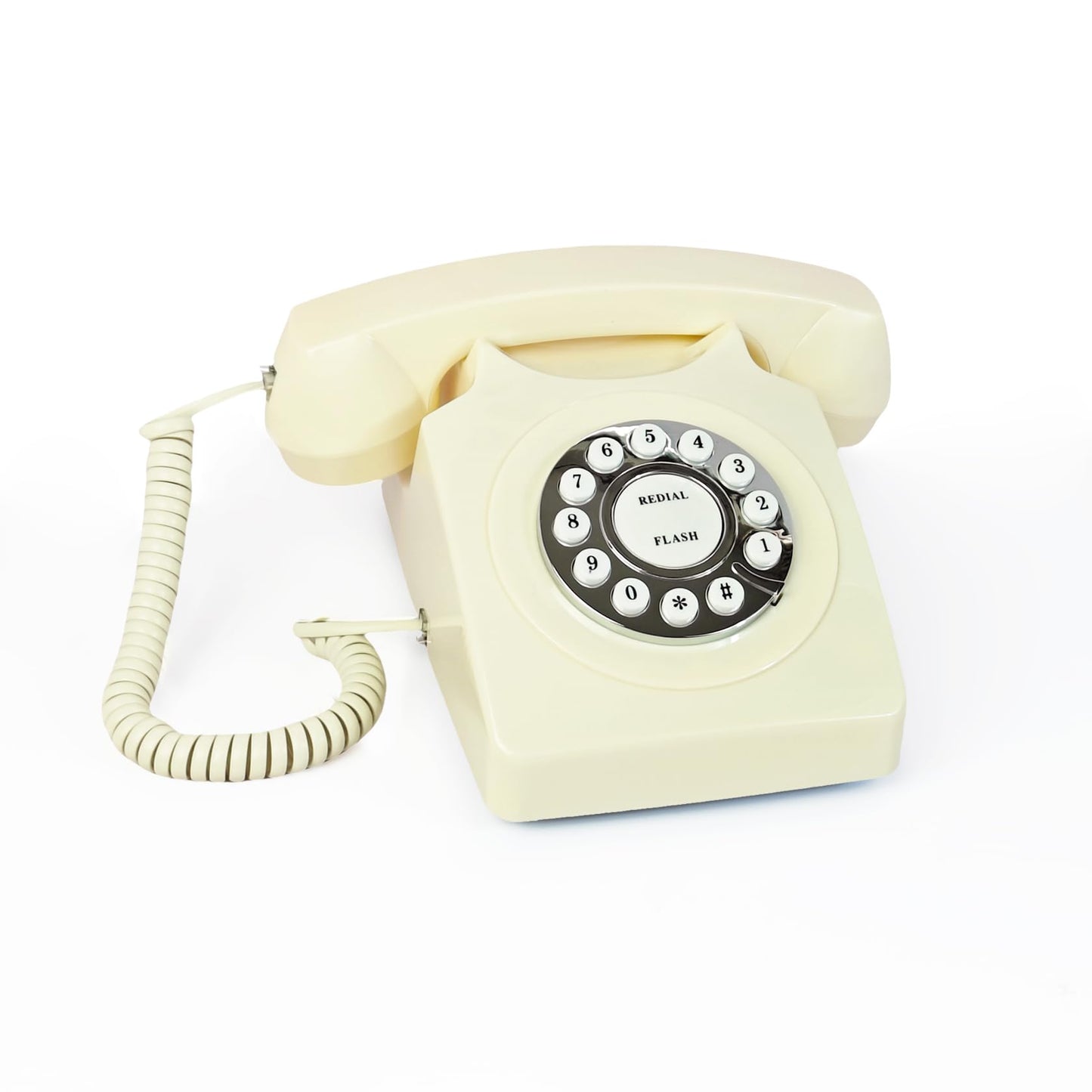 Teléfono retro TelPal, teléfono fijo con cable, teléfono clásico vintage antiguo para el hogar y la oficina, teléfono doméstico con cable, regalo para personas mayores, teléfono de escritorio con
