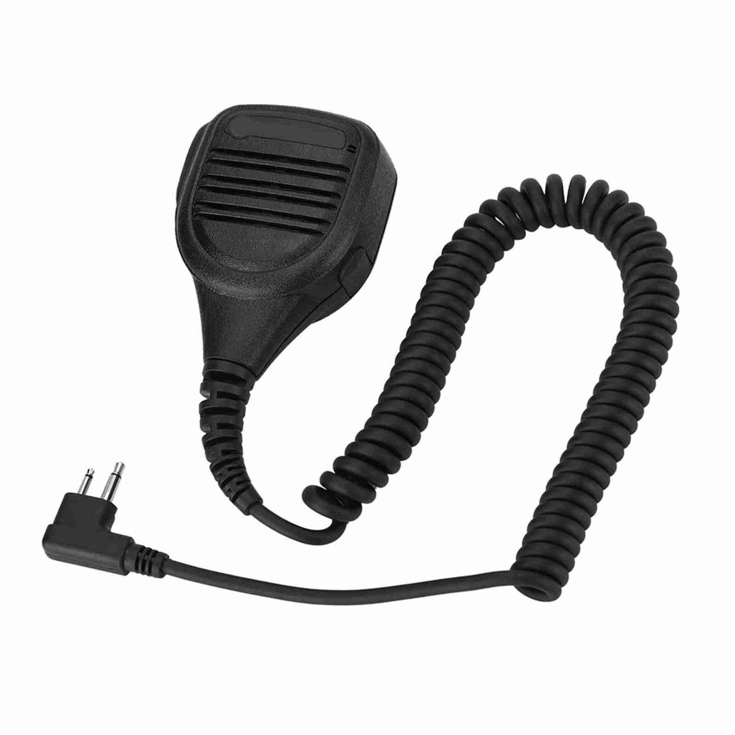 Hakeeta Micrófono de Mano Radio bidireccional Altavoz Mic 2 Pin Compatible para GP88S, GP2000, GP88, GP3688, transceptor de Walkie Talkie con Clip de cinturón de Acero, Negro