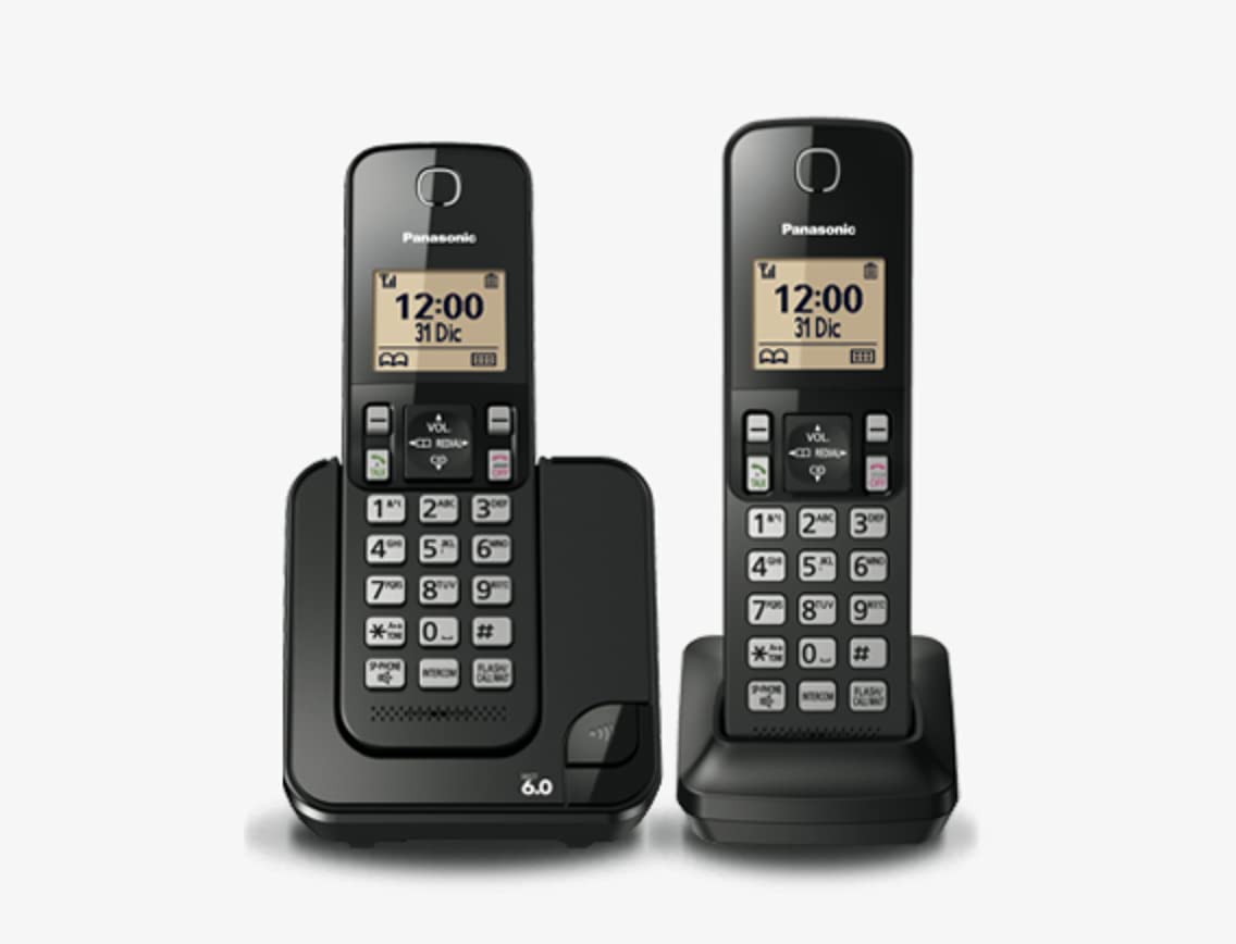 Panasonic KXTGC-352MEB Teléfono Inalámbrico de Línea Fija Color Negro