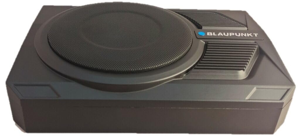 BLAUPUNKT GTHS131PRO - Caja de subwoofer con alimentación Pro de 10 Pulgadas, procesadores de señal Digital de 350 vatios, Sistemas de Altavoces de Audio para Coche, Amplificador Integrado Que