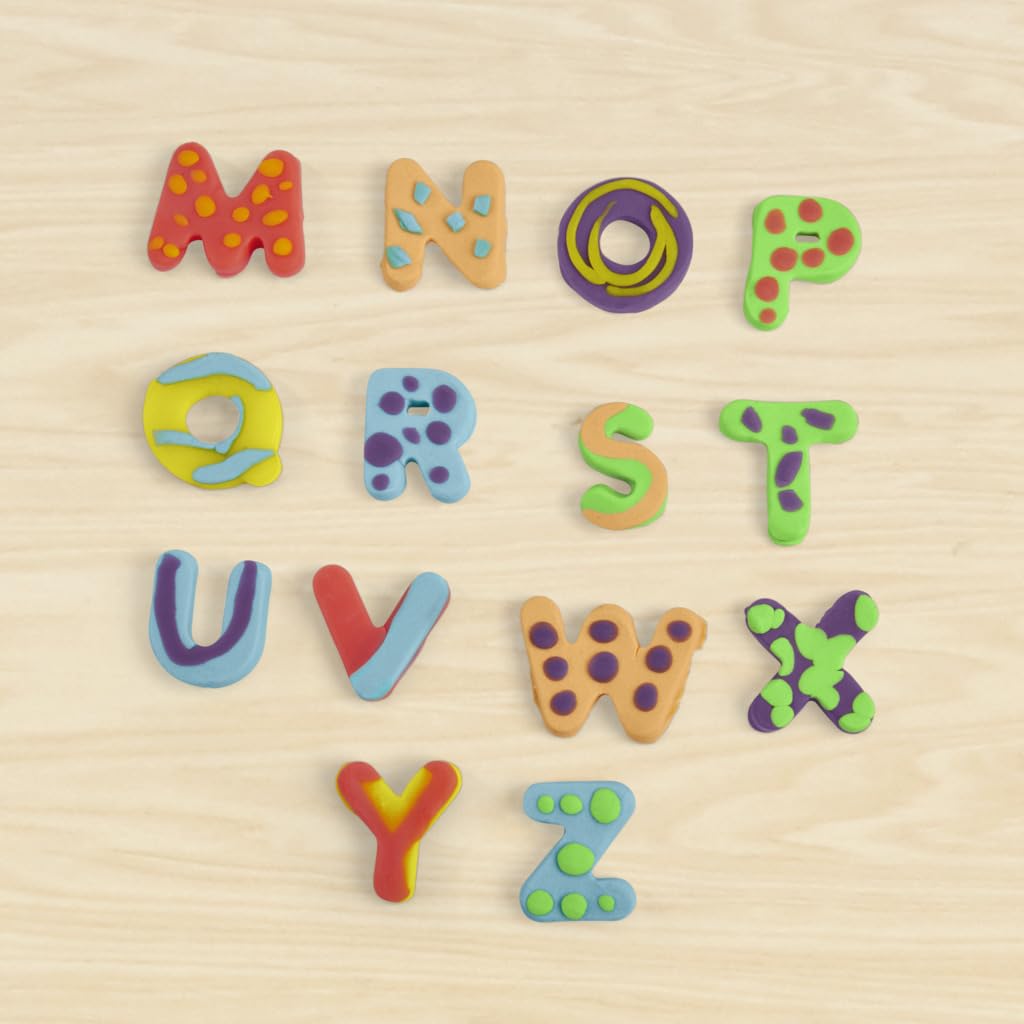 Set de Letras Play-Doh Brillantes con Accesorios y 6 Latas para Niños y Niñas