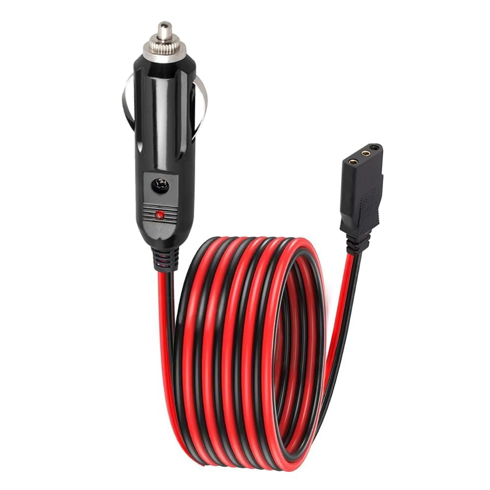 Cable de Alimentación Cobra Negro Alta Resistencia 16AWG 59 Pulgadas Compatible con Radio CB