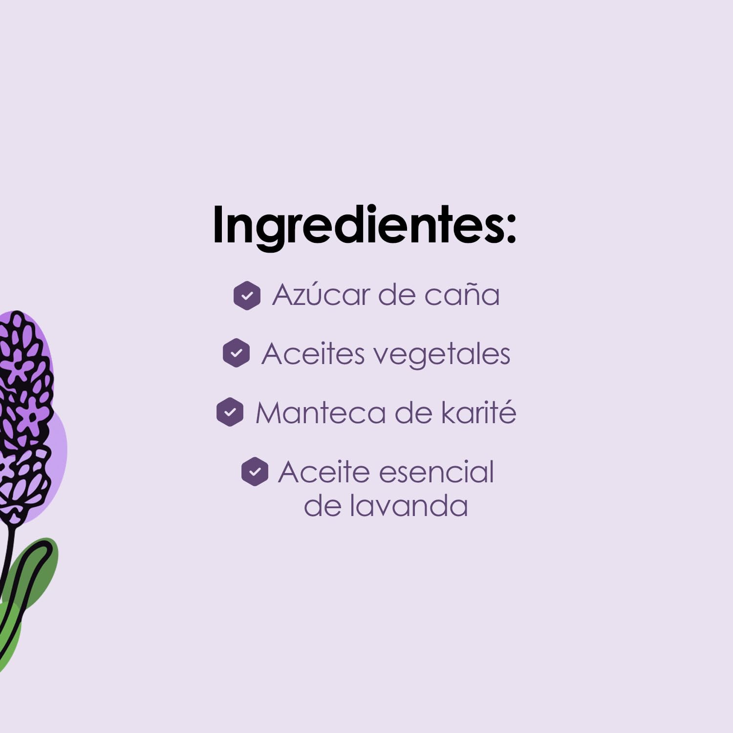 Exfoliante Corporal Natural Aires de Lavanda Aromático para Cuidado Personal