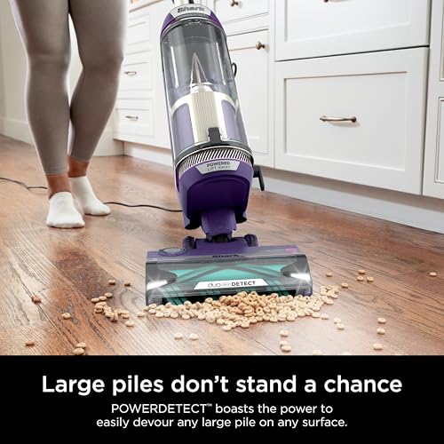 Shark POWERDETECT - Aspiradora Vertical con Filtro HEPA, aspiradora Resistente con Potente succión para Recogida de Pelo de Mascotas, tecnología DuoClean, Elevador motorizado, Ideal para alfombras y