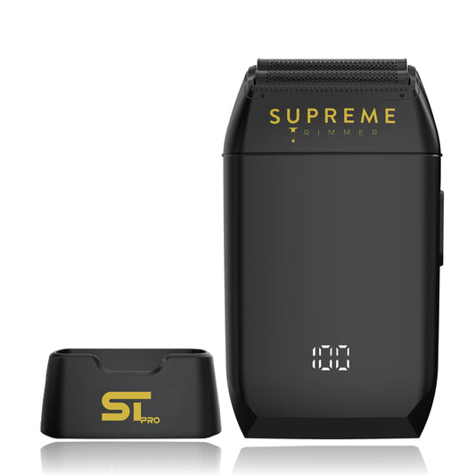 Afeitadora Eléctrica Supreme Trimmer Pro Negro para Hombre Afeitado Húmedo/Seco