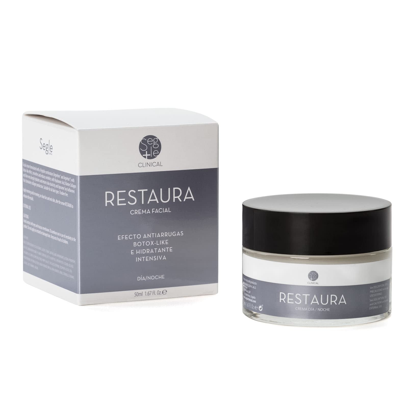Segle Clinical Crema Restaura 50 ml. Hidratante y Antiarrugas con efecto Bótox-Like (PEQUEÑO 50 ML)