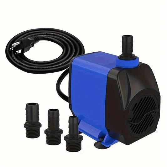 Bomba Sumergible Ultra Silenciosa para Acuarios, 45W, 1056GPH, 2.5m Cable, para Fuentes y Estanques