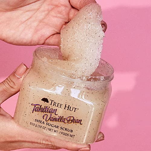 Exfoliante Corporal de Azúcar Natural Tree Hut Vainilla Tahitiana con Manteca de Karité para Mujer