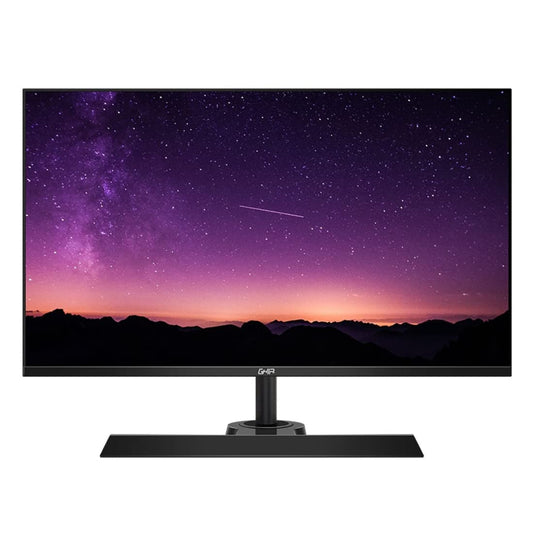 GHIA Monitor LED MG2721. Panel VA de 27" Pulgadas (68.58cm), Bisel ultradelgado,Full HD 1920 x 1080, 75 Hz, 5 ms, Conexiones HDMI y VGA, Bocinas integradas.