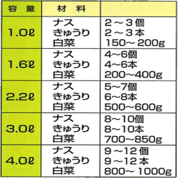 Prensa Pickle Tsukemono Pick Prack 3 L Japonesa