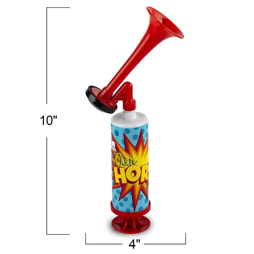 ArtCreativity - Mini bomba de bocina de aire, fabricantes de ruido de cuerno de aire de 10 pulgadas para eventos deportivos, juego de 3 cuernos de soplado para seguridad, celebraciones, recuerdos de