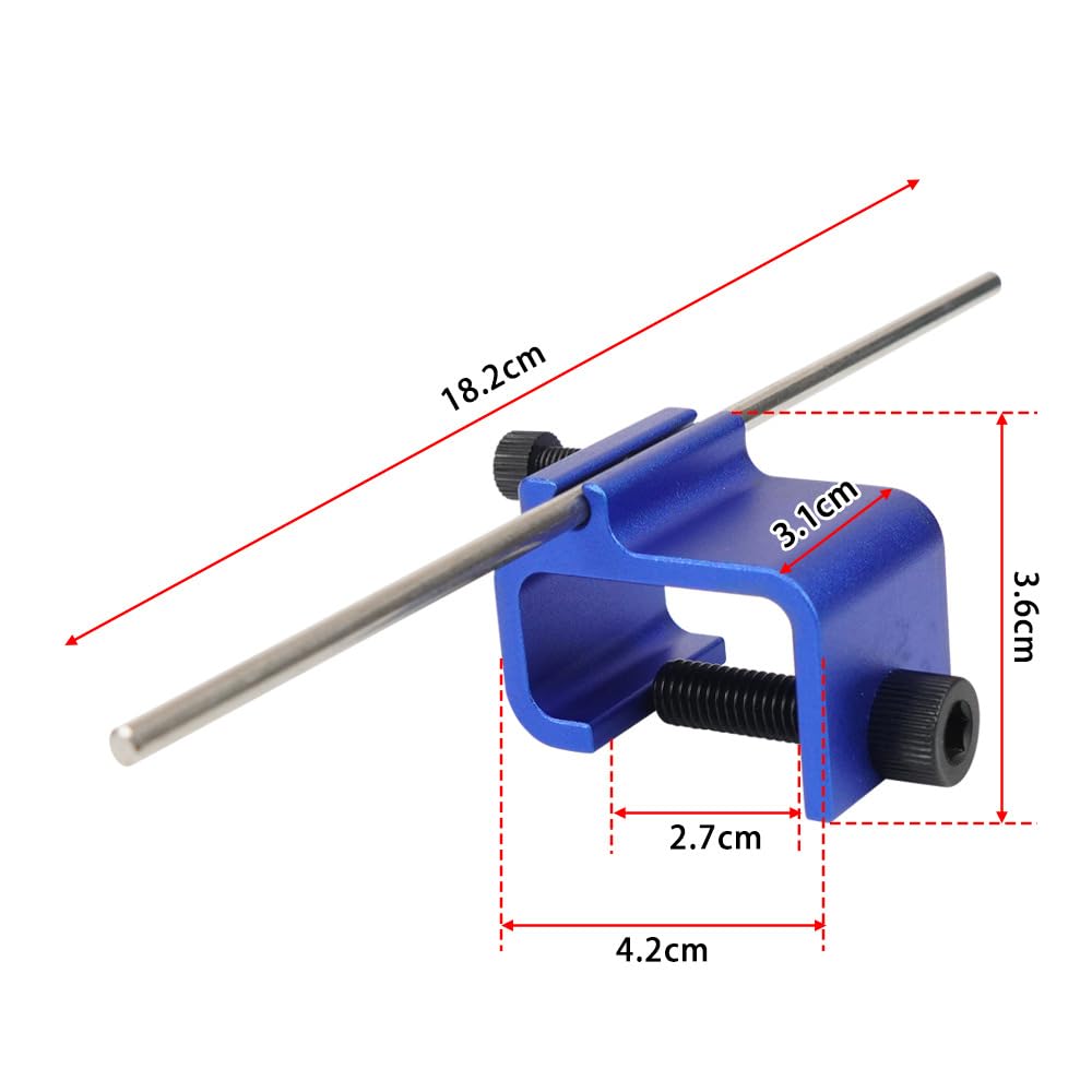 LimCryspp Herramienta de Alineación de Cadena de Motocicleta, Aleación de Aluminio, Herramienta de Alineación de Cadena Rápida y Fuerte, Fácil de Usar, Reparación Eficiente para (Azul)