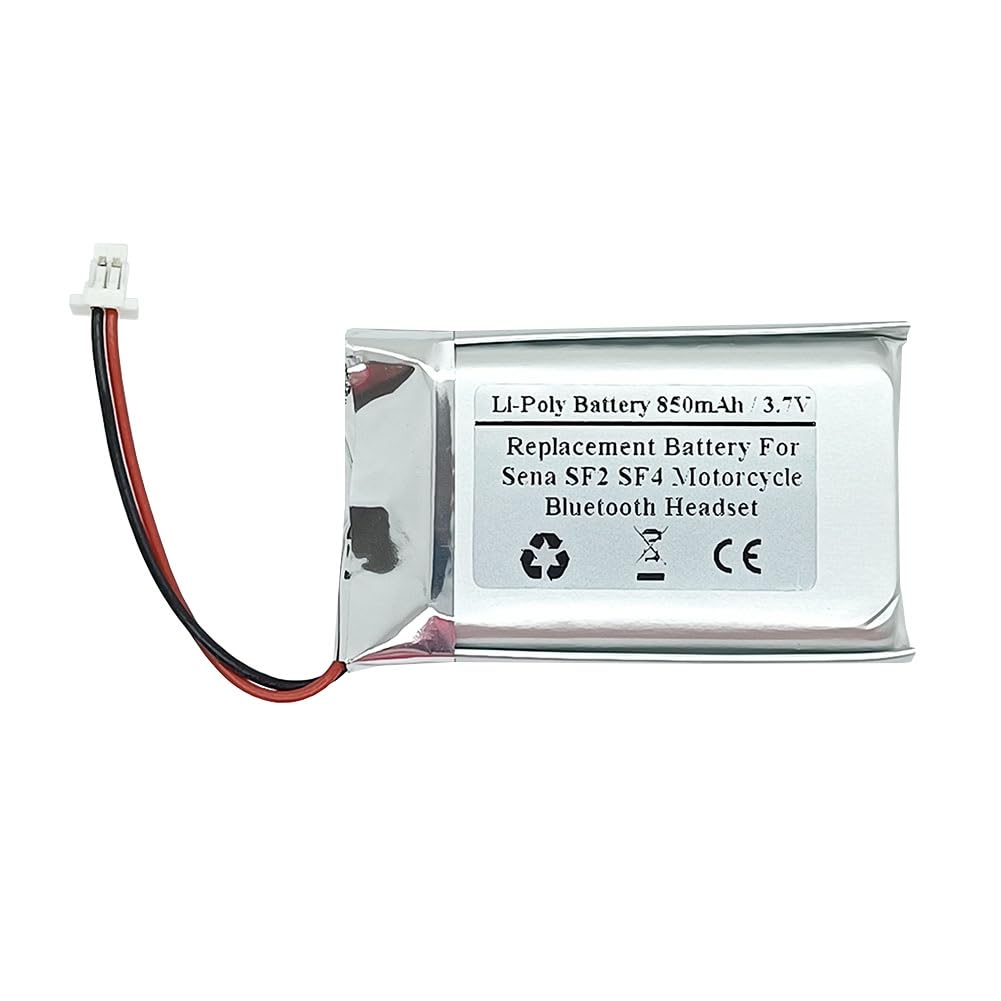 Batería de Repuesto STARTONG Sena SF2 SF4 para Auriculares Bluetooth de Motocicleta e Intercomunicador de Casco