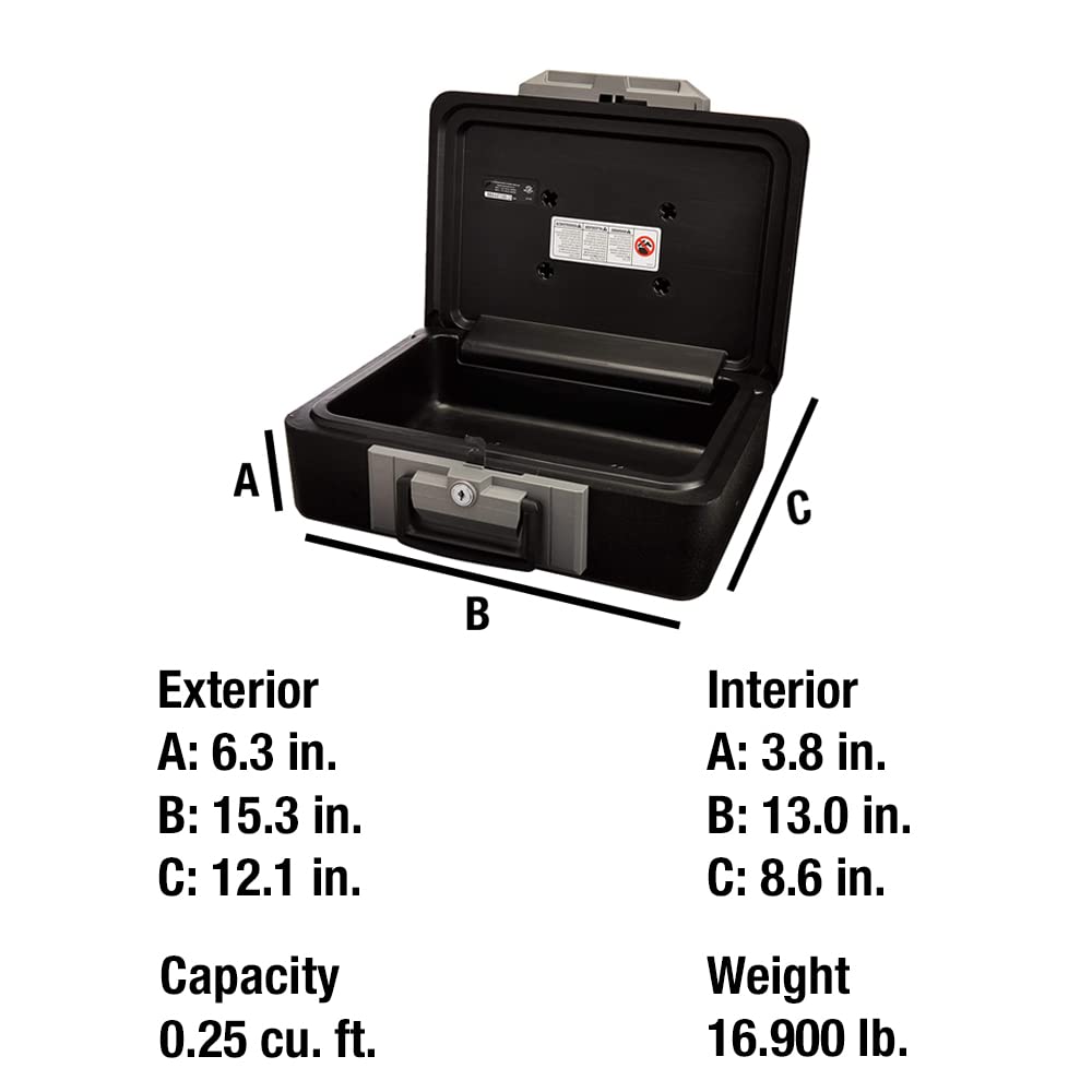 Caja Fuerte Ignífuga SentrySafe Pequeña 0.25 Pies Cúbicos Resistente al Fuego