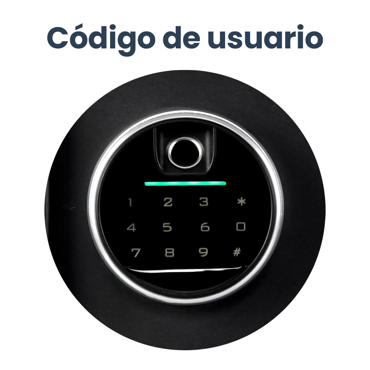 Kishnell | Caja Fuerte Seguridad Grande Huella Y Luz Sprinfrield 50FDE