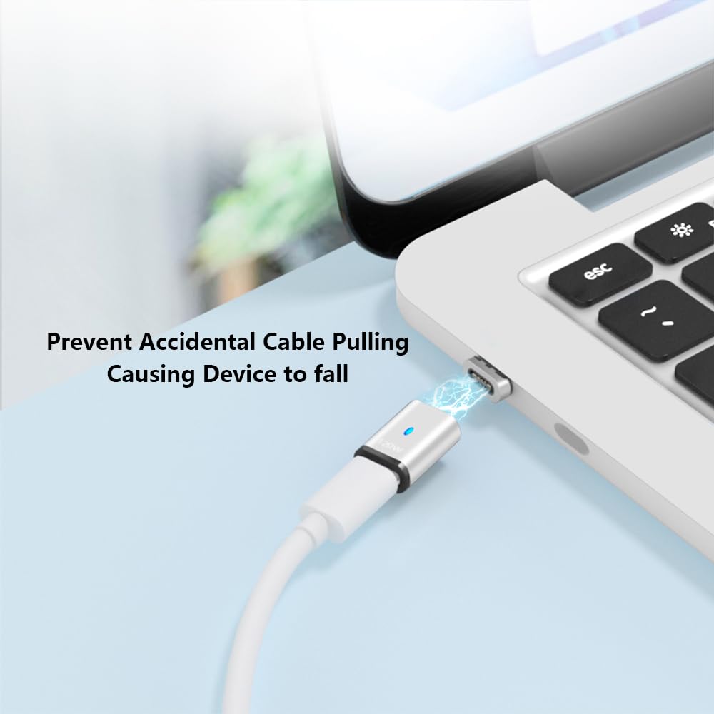 Adaptador Magnético USB C SHEEAST Negro Paquete de 3 con Transferencia de Datos de 480Mbps para MacBook Pro/Air iPad Pro y Dispositivos USB C
