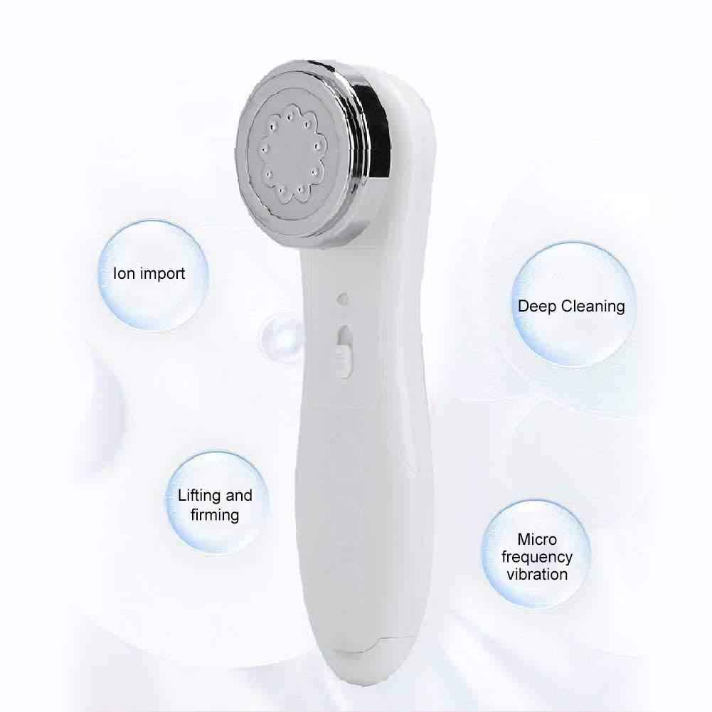 Máquina de Radiofrecuencia Facial de Estiramiento Blanco con Vibración para el Hogar o Salón de Belleza
